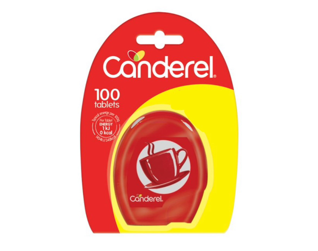Sugar free, Canderel sweetener 100 Tablets 8.5g 