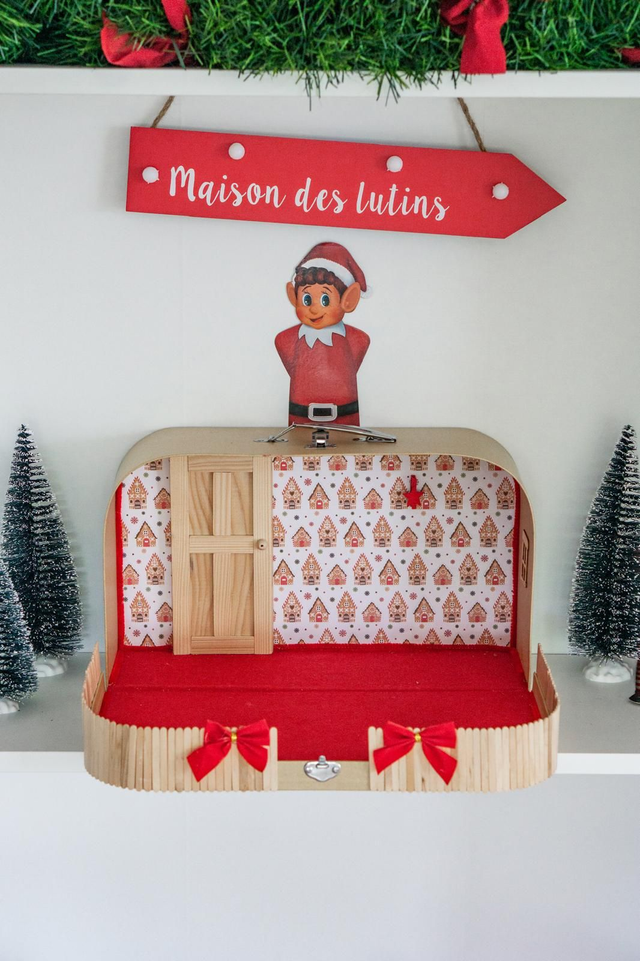 Valise magique - motif Maisons Pain d'épices