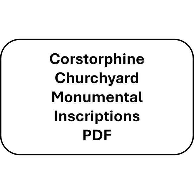 Corstorphine Churchyard Monumental Inscriptions (PDF)