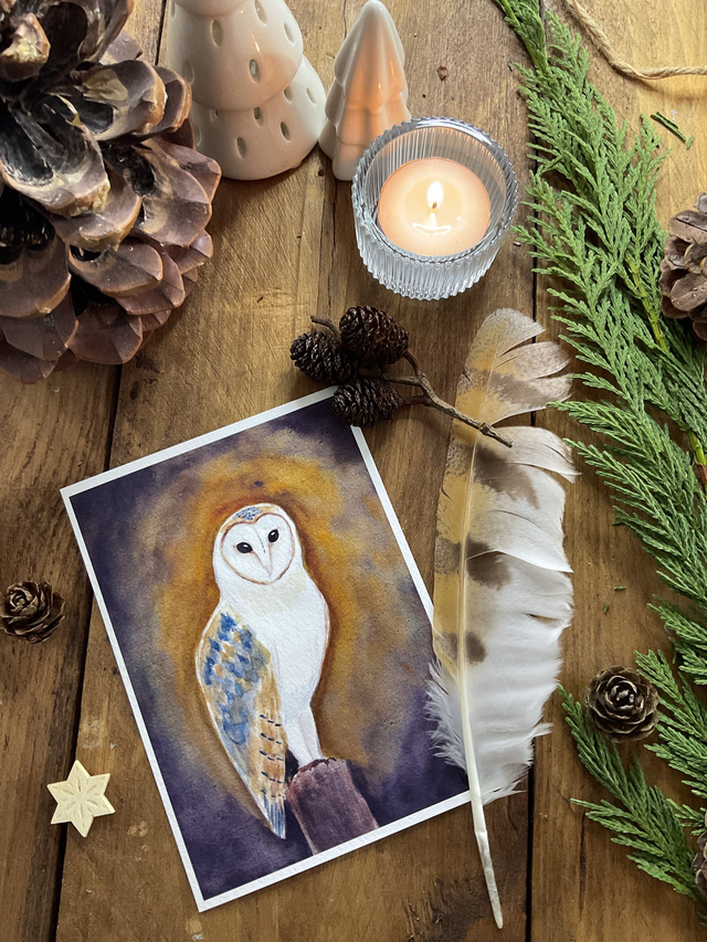 La veilleuse de nuit - carte postale