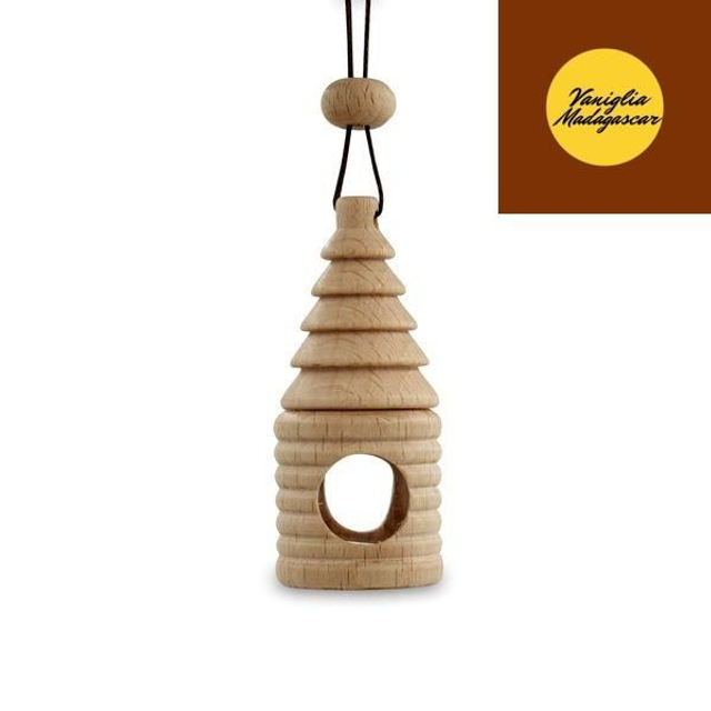 Profumatore Auto in Legno - Vaniglia Madagascar