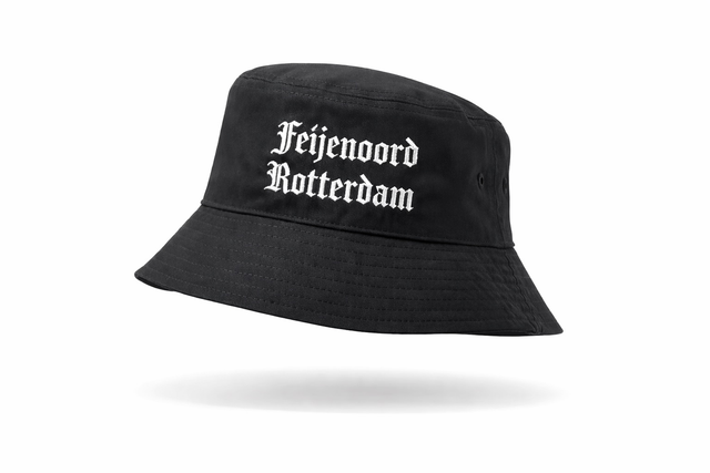 Feijenoord Rotterdam Bucket hat - Old Style - Zwart