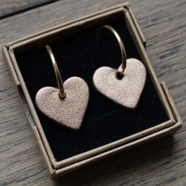 Boucles d’oreilles créoles cœur 