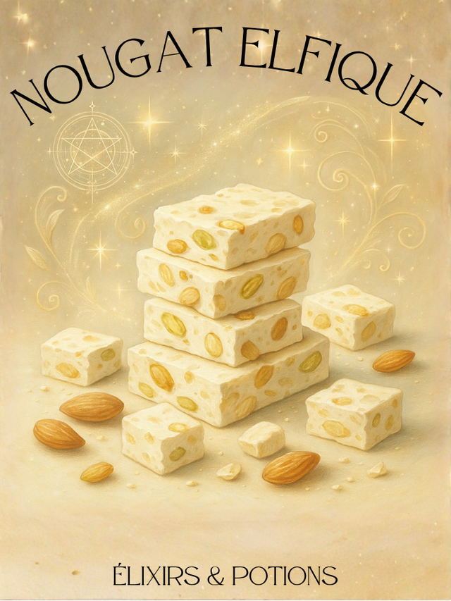 Fondant parfumé "Nougat Elfique" (nougat blanc)