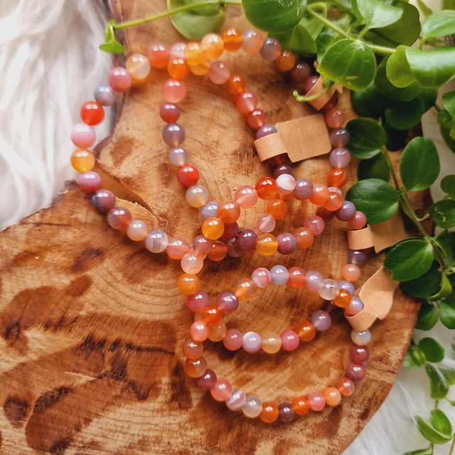 Colourful Agate Beaded Bracelet 
