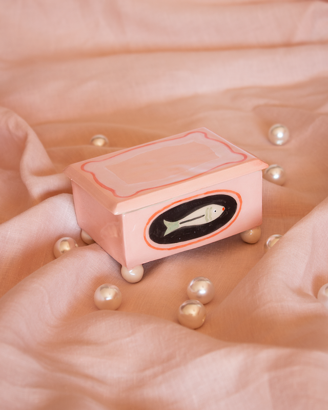 Boîte rectangulaire poisson