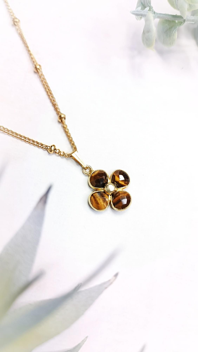 Collier TILAH - Œil de tigre