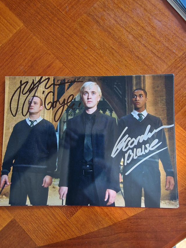 Autographes Josh Herdman / Louis Cordice (Gregory Goyle / Blaise Zabini)