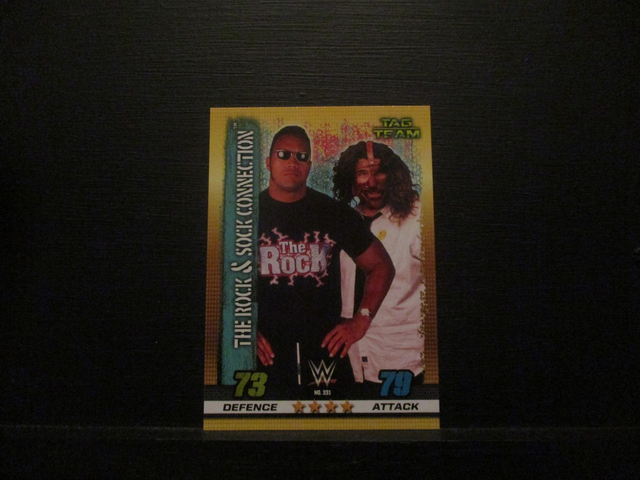The Rock &amp; Sock Connection - Tag Team Slam Attax 10th Edition Original Trading Card #331
