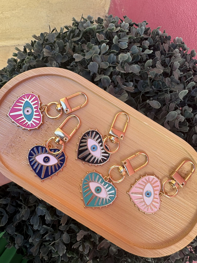 Porte-Clé cœur - Œil Nazar