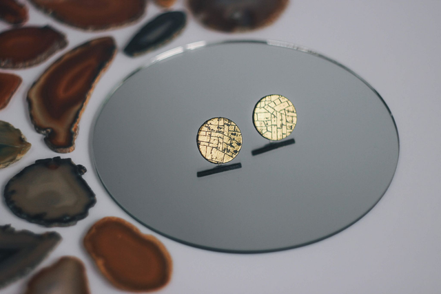 Kolczyki sztyfty z mozaiką