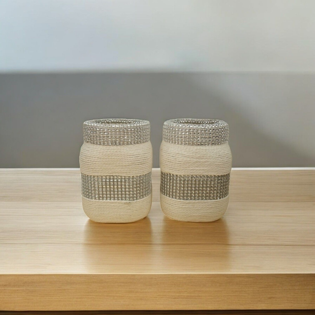 Deko Windlicht "Glitzer" 