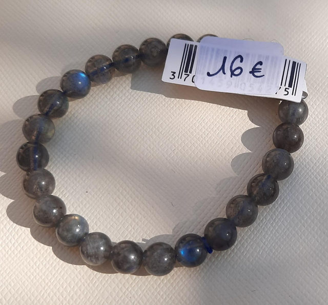 Bracelet boule 6,5-7,5mm Labradorite A
