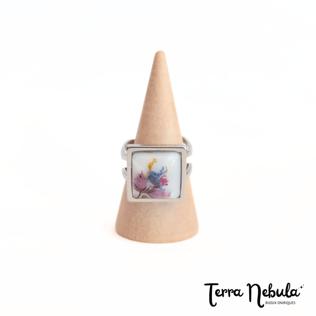 Bague fleurie Patience | BA008