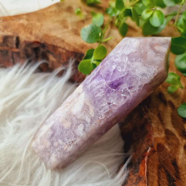 Pink Amethyst, Flower and Amethyst Cupcake Tower 186g