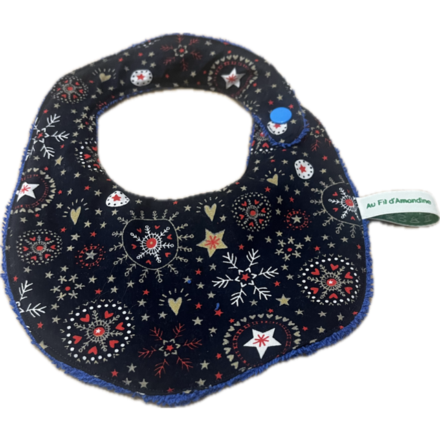 Bavoir 0-6 mois - éponge bleue