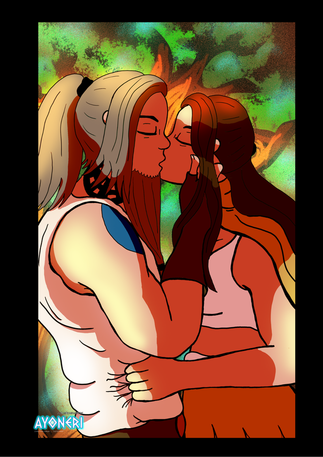 Print A4 - Aude et Ilyes - Les Chroniques de Ayonéri  