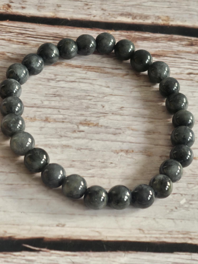 Bracelet en Jade gris Wuji – 6 mm