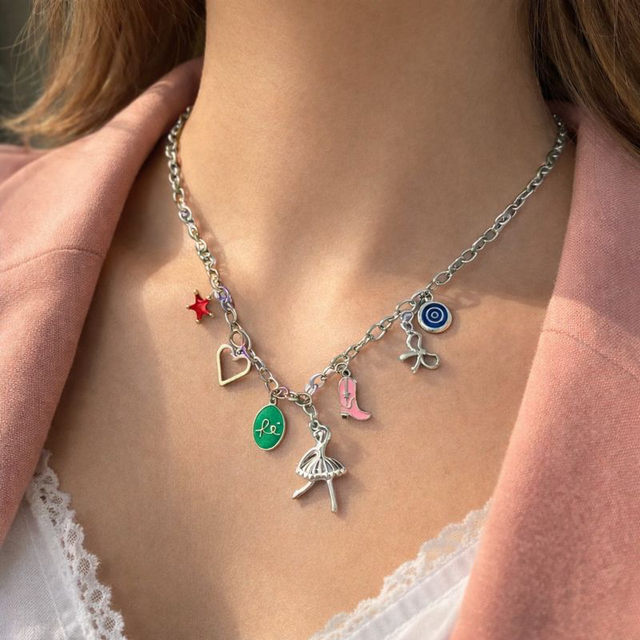 Ketting ballerina zilver