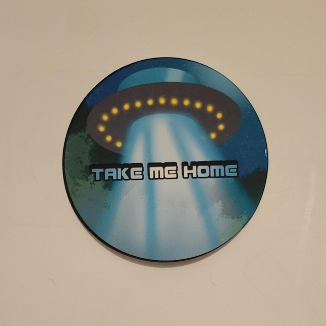 &#039;UFO, Take Me Home&#039; Mini Sticker