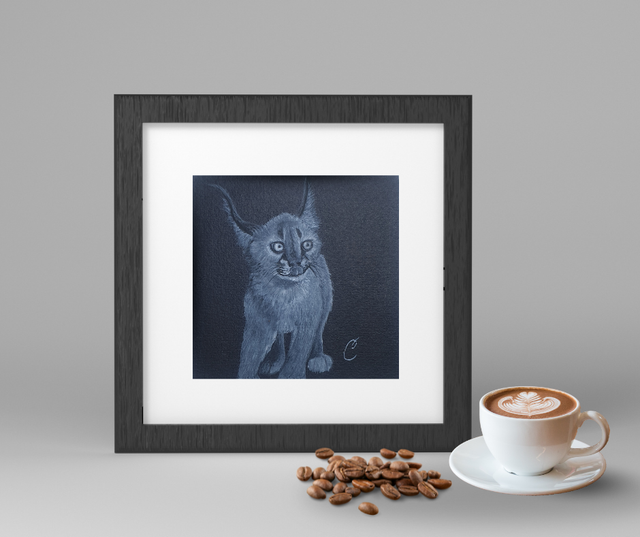 Aquarelle Lynx - Œuvre originale et unique
