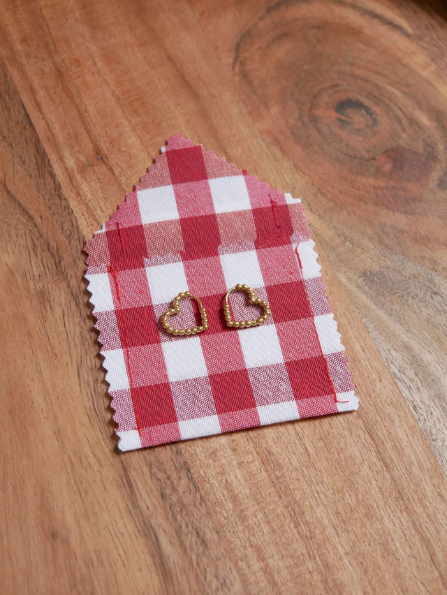 Créoles cœur boule