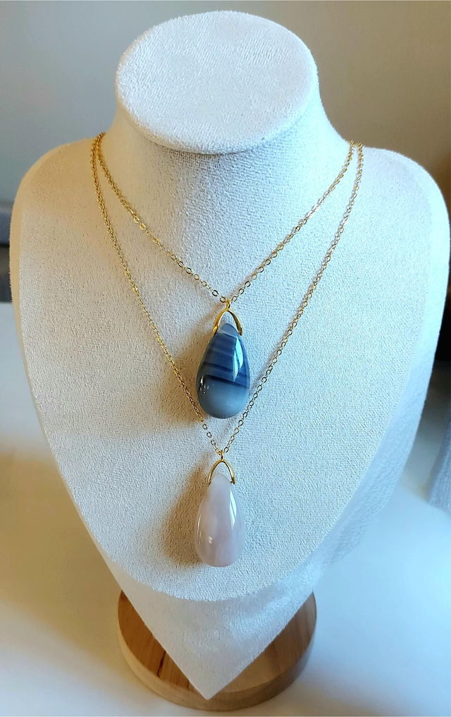 Agate Botswana "Goutte"