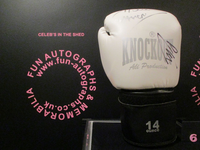 James McSweeney &amp; Phil Gill Authentic Autographed 14 Ounce Boxing Glove (6)