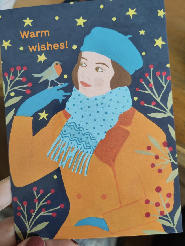 Set van 6 nieuwjaarskaarten 