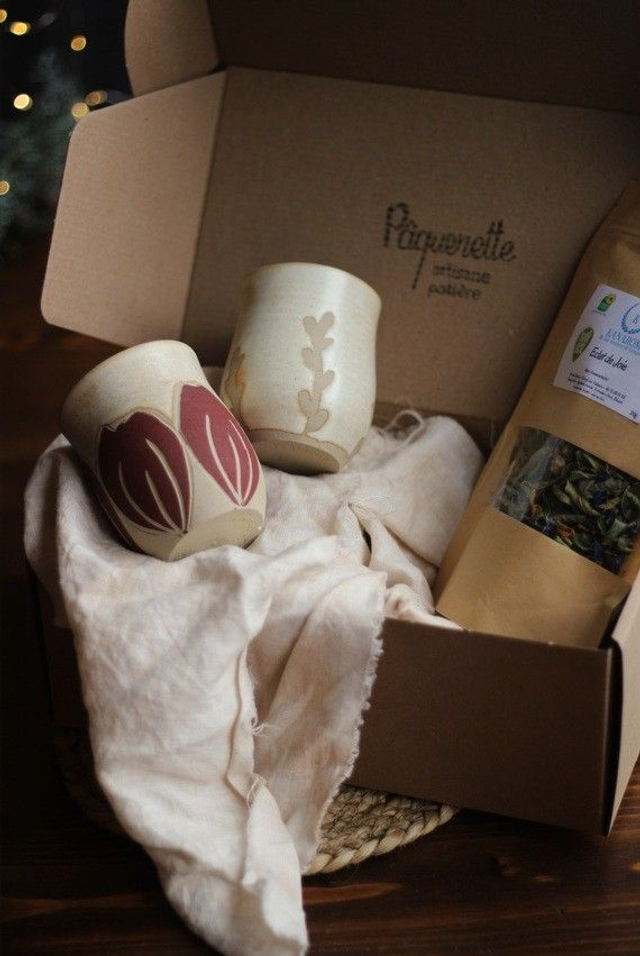 Tasse blanche "brindilles" 15cl