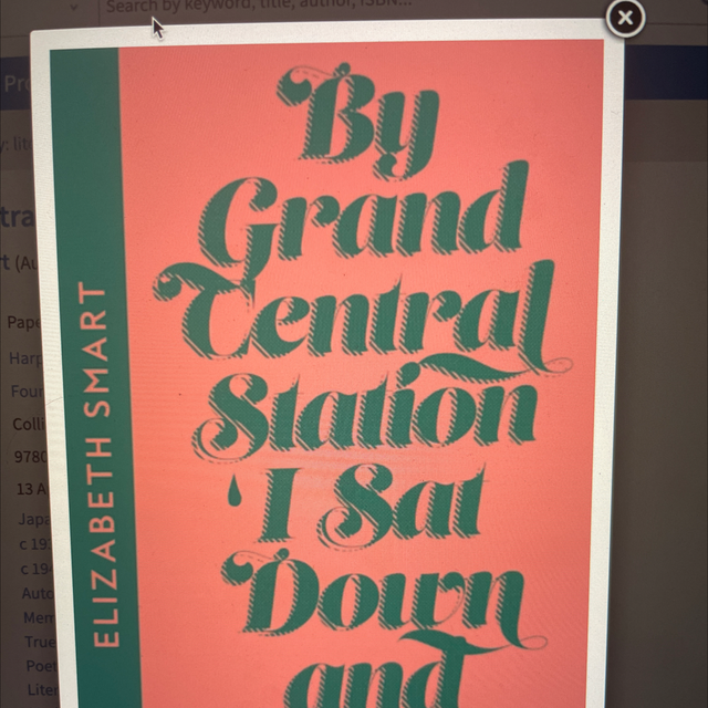 By Grand Central Station I Sat Down And Wept Elizabeth Smart