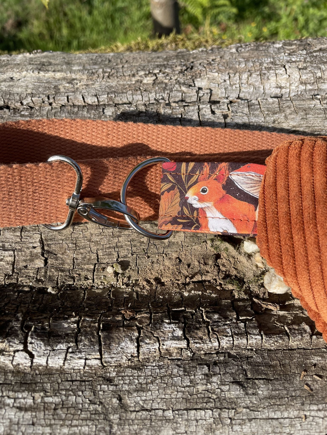 Sac banane en velours côtelé - Écureuil