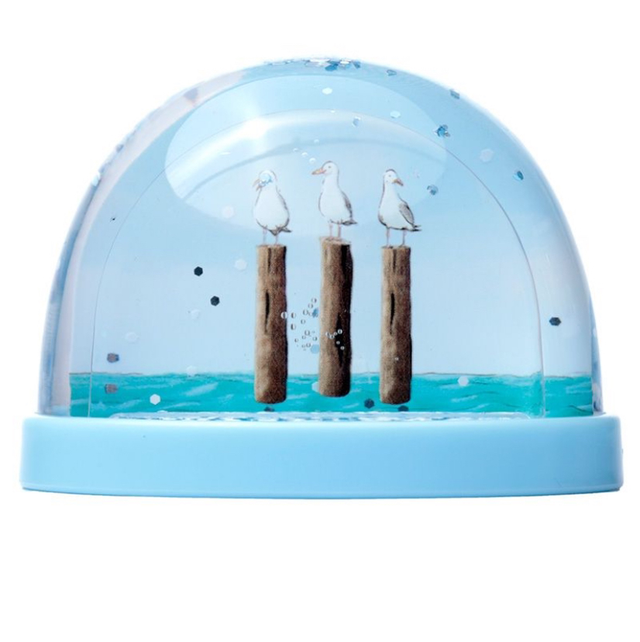 Seagull Buoy Medium Glitter Snow Storm