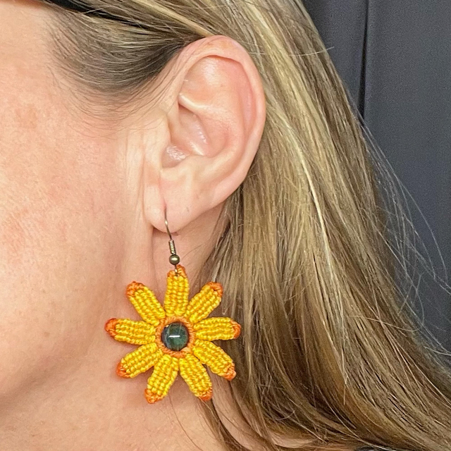 Boucles d’oreilles Tournesol 
