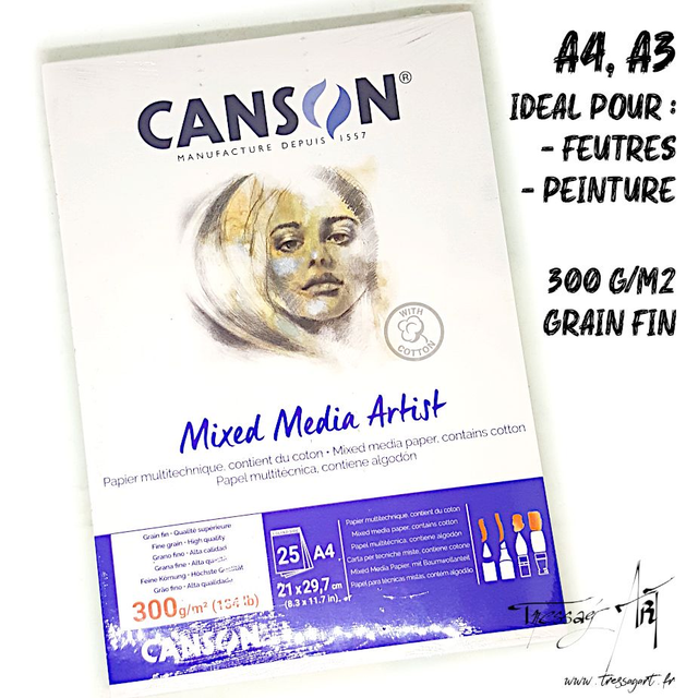CANSON - PAPIER MULTI-TECHNIQUES - CA020
