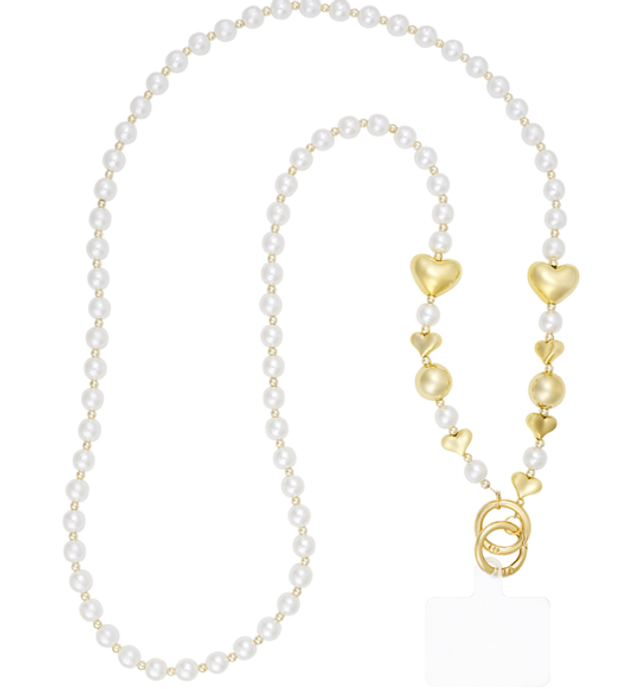 Telefoonkoord lang pearl addiction 