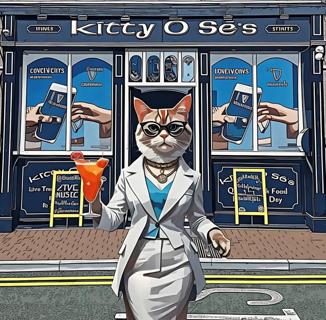 Framed Picture of Kitty at Kitty's