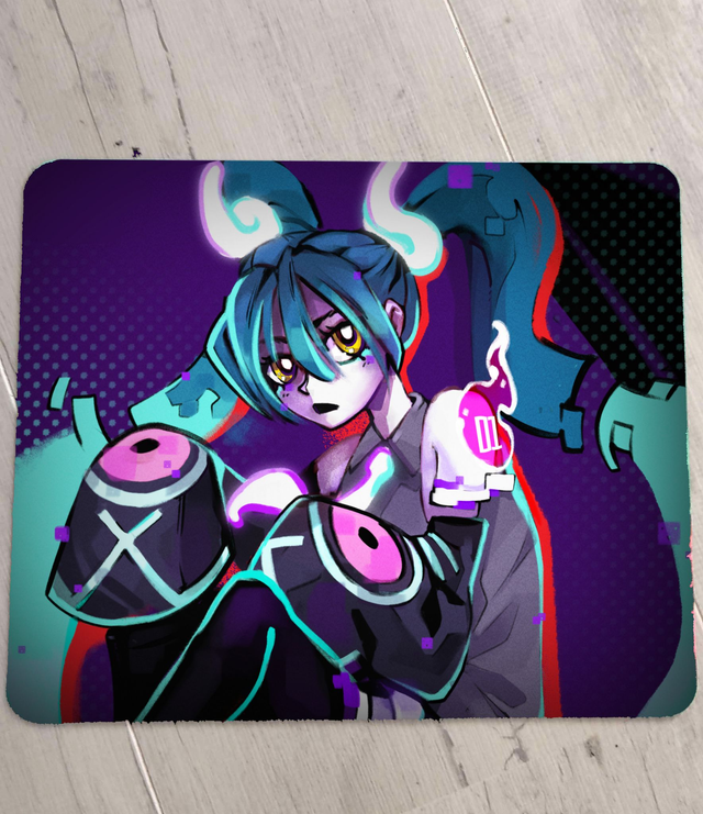 Tapis de souris Miku hatsune type spectre (project voltage)