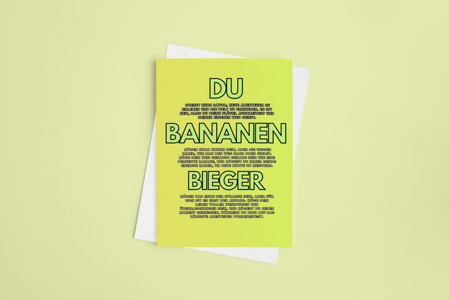 Unethische Abschiedskarte #1