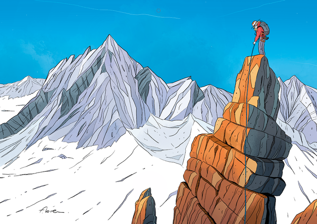 Voie Lepinay,Trident du Tacul, france - Impression - Série limitée 