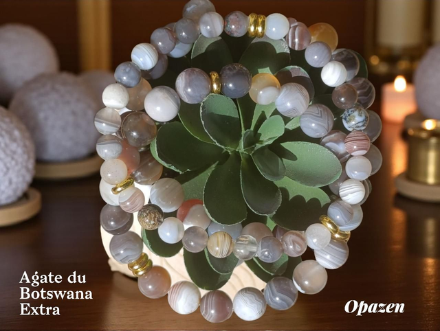 Bracelets Agate du Botswana 