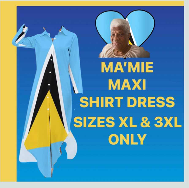 🇱🇨 UVF - ST LUCIA MA’MIE SHIRT DRESS