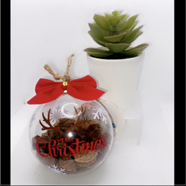 Christmas filled bauble 