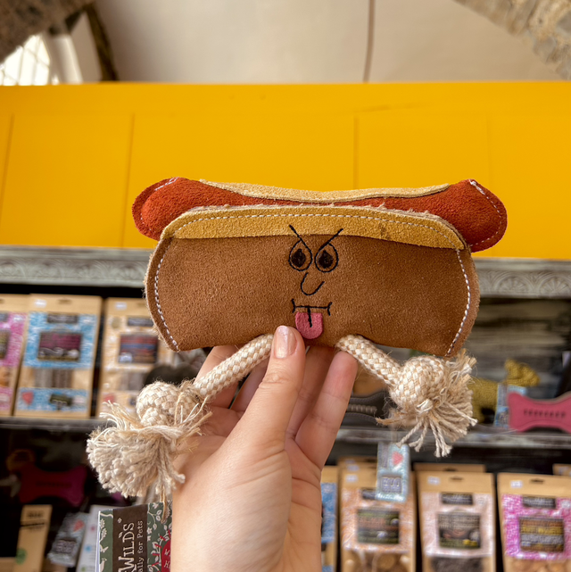 Green &amp; Wild&#039;s Harry the Hot Dog, Eco Dog Toy