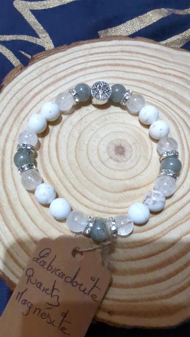 Labradorite, Quartz et Magnésite