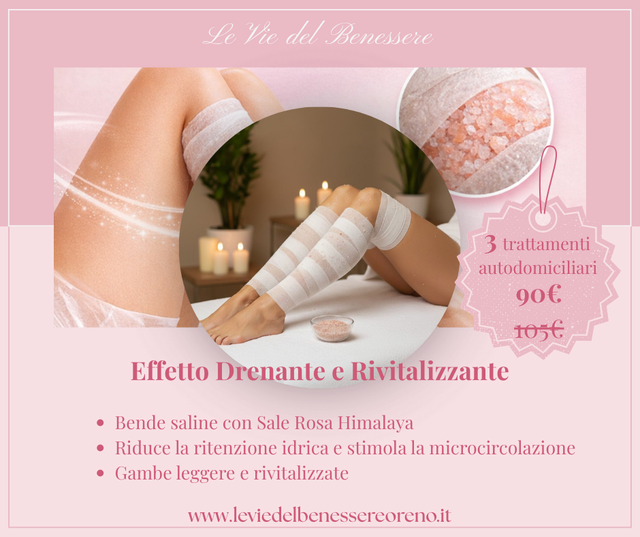 Effetto Drenante e Rivitalizzante – Trattamenti Autodomiciliari