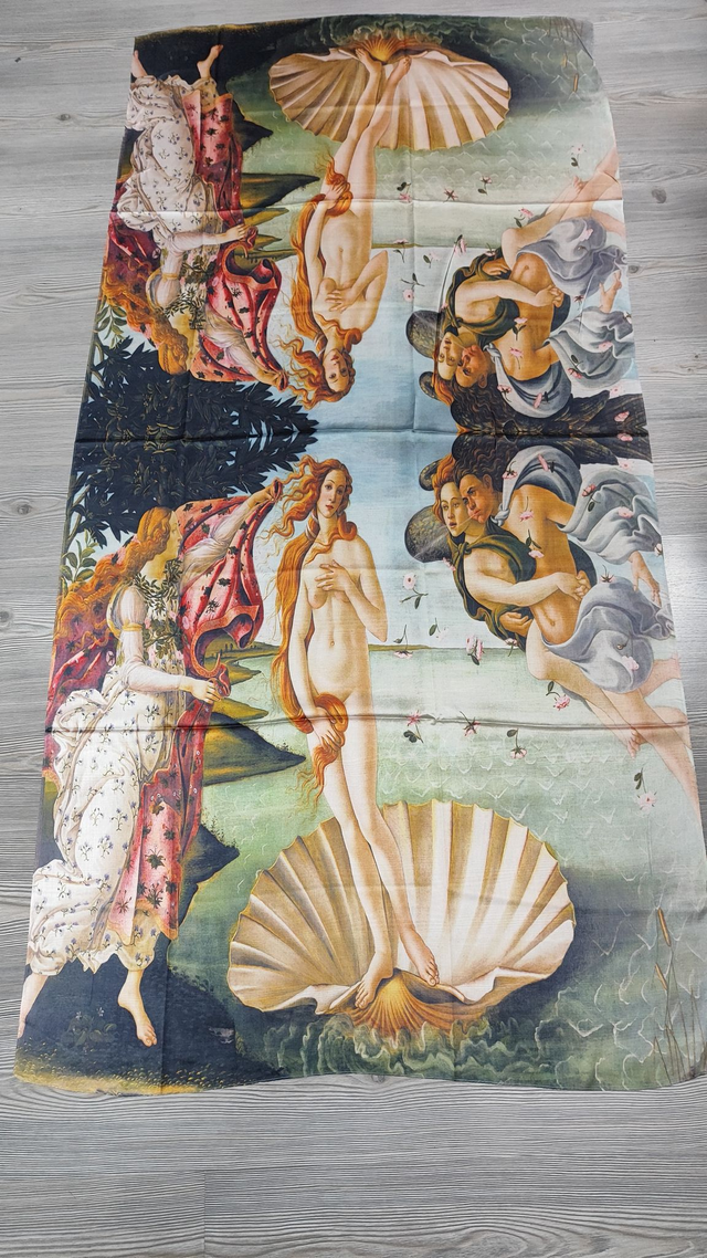 Stola La nascita di Venere di Sandro Botticelli in seta