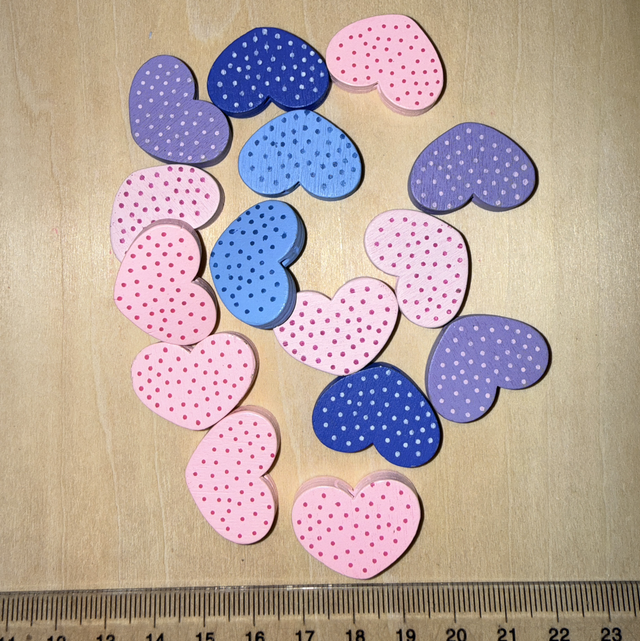 Lot 12 perles bois licorne 20 mm