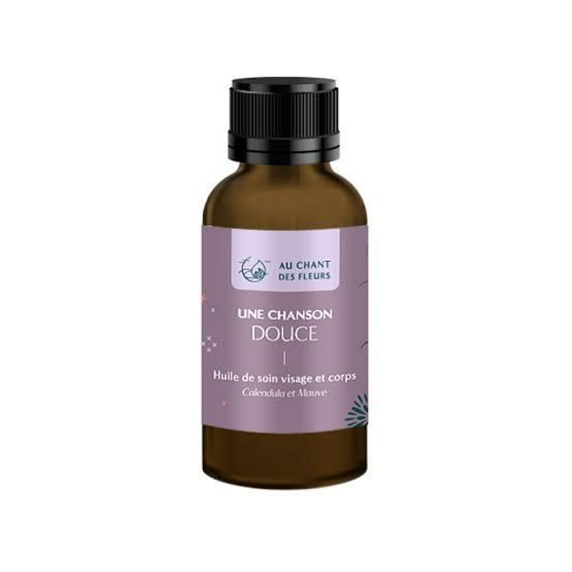 Huile de Soin Une Chanson Douce (Calendula + mauve) 100ml | Au Chant des Fleurs