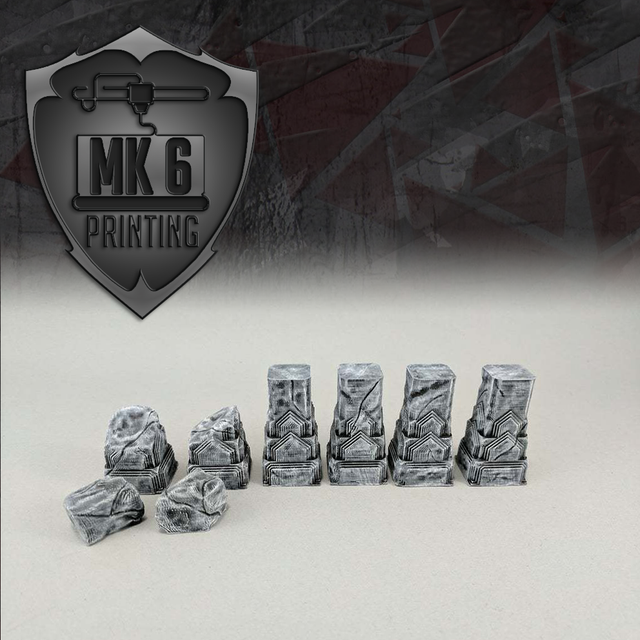 Stone Pillars and Rubble